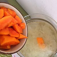养生壶版－木瓜银耳甜汤的做法图解3