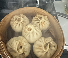 茄子青椒素包子的做法