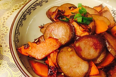 红红火火 熏肠炒胡萝卜