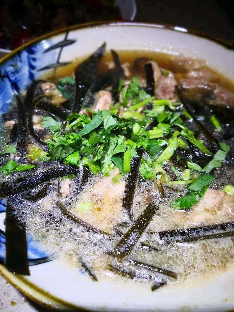和一个韩国的婆婆学的海带汤的做法