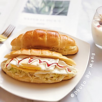牛角包三明治——10分钟快手早餐的做法图解5