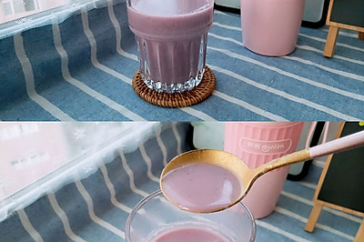一人食 | 奶香紫薯燕麦糊❤，营养早餐