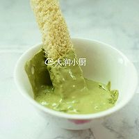 咯吱脆抹茶巧克力面包条#冷藏更香脆#的做法图解5