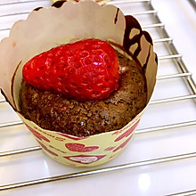 草莓巧克力熔岩蛋糕
