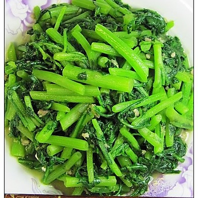 肉末炒蒿菜