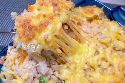 花式吃米饭：菠萝什锦焗饭