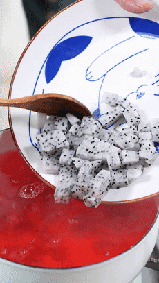 火龙果果冻 【宝宝辅食】的做法图解6