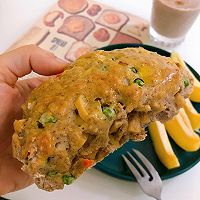 蔬菜火腿咸味司康｜健康烘焙的做法图解7
