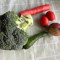 #刘畊宏女孩减脂饮食#蔬菜花环的做法图解1