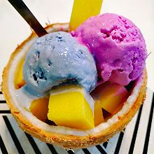 夏日缤纷椰香冰淇淋