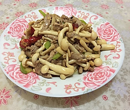 蟹味菇炒肉的做法