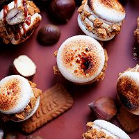 #2021亲子烘焙组——“焙”感幸福#焦糖桂栗马卡龙的做法图解10