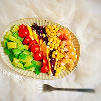 #换着花样吃早餐#彩虹西葫芦鲜虾沙拉的做法图解8