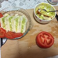 鸡蛋牛油果三明治的做法图解4