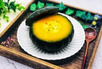#硬核菜谱制作人#芝士玉米青豆蒸南瓜的做法