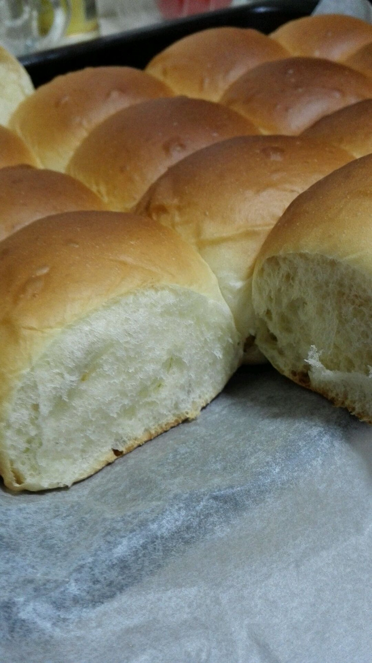 松软中种甜面包的做法