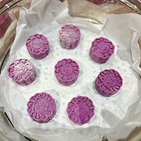 芋泥紫薯饼皮月饼的做法图解5