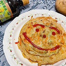 #让宝贝爱上每一顿饭#儿童三丝煎蛋饼