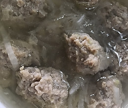萝卜丝丸子汤的做法