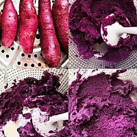 烤箱极简美食 | 紫薯芝士吐司卷，吐司片花样吃法的做法图解1