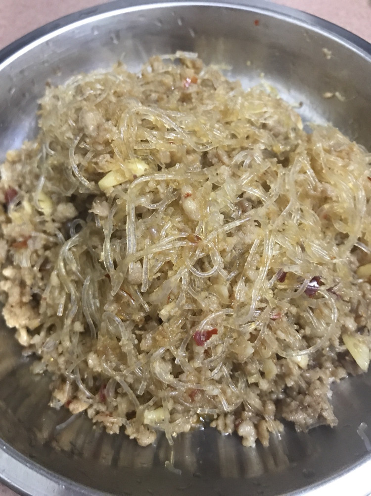 肉糜炒粉丝（蚂蚁上树）的做法