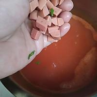 番茄火腿蛋花汤的做法图解6