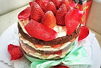 6寸草莓裸蛋糕（君之版）的做法