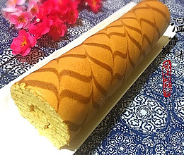 千叶纹蛋糕卷#豆果5周年#的做法