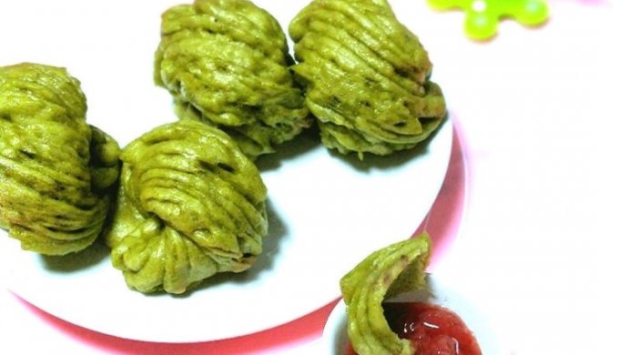 菠菜花卷