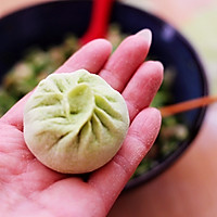 #馅儿料美食，哪种最好吃#双色西葫芦韭菜生煎包的做法图解15