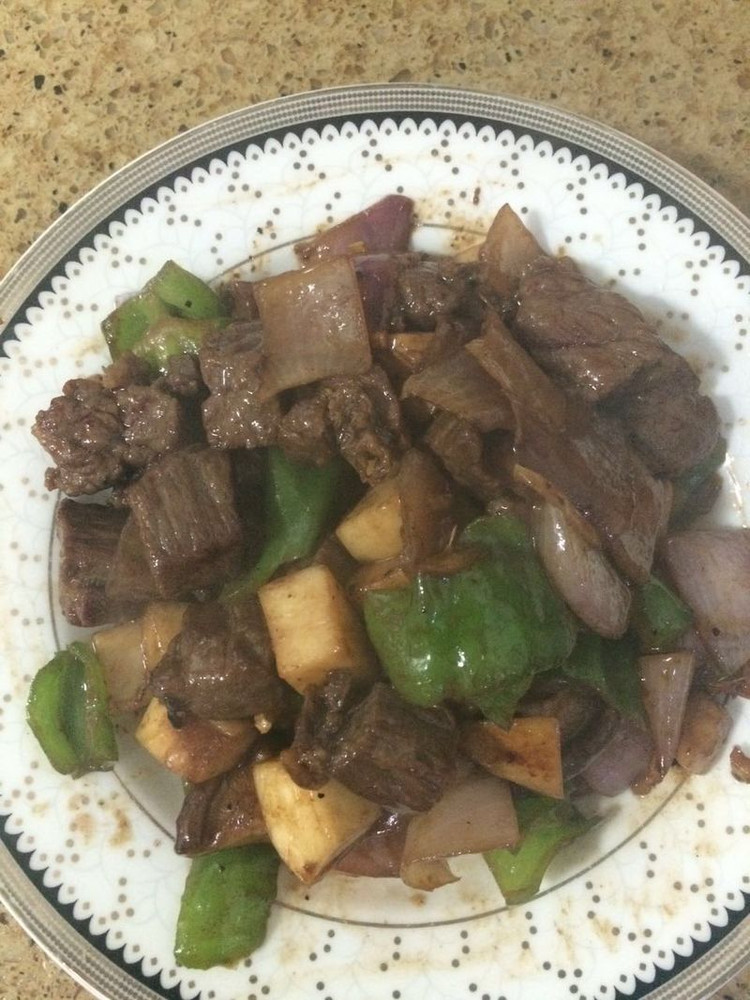 鲍菇牛肉粒的做法