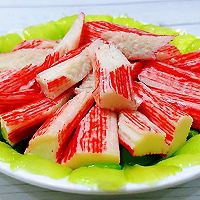 #餐桌上的春日限定#蒜蓉油菜炒蟹足棒的做法图解9