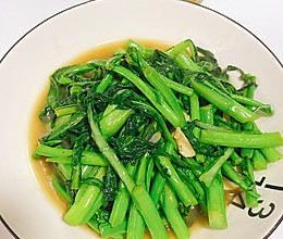 素炒菜心的做法