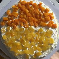 黄桃芒果双拼千层蛋糕的做法图解7