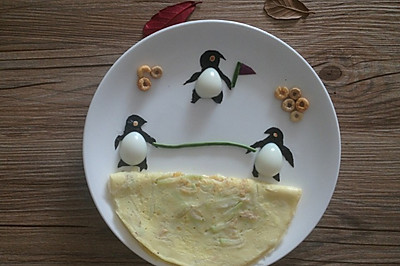 宝宝创意早餐之企鹅运动会