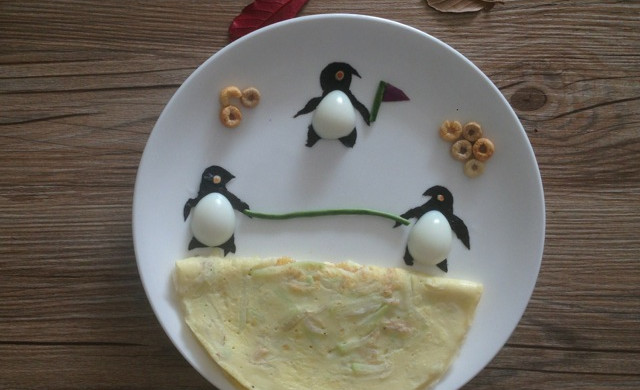 宝宝创意早餐之企鹅运动会