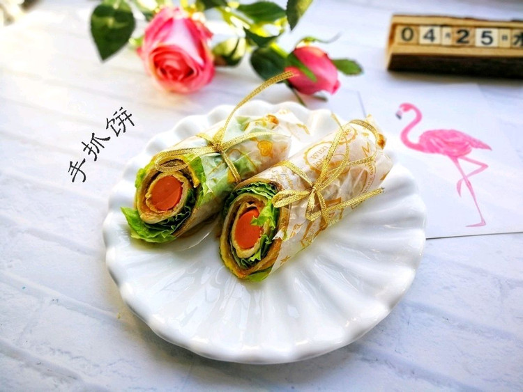 快手早餐－糖果手抓饼的做法