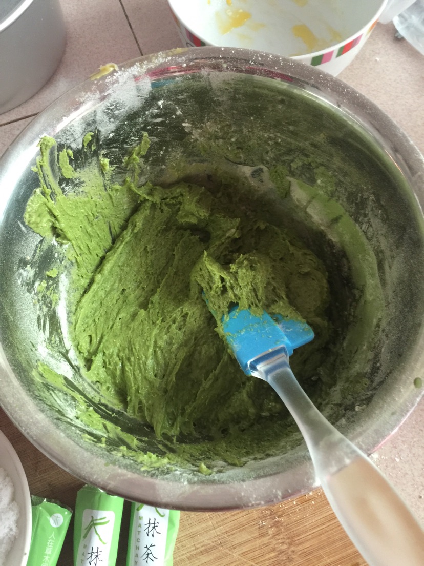 酸奶抹茶蒸蛋糕的做法图解6