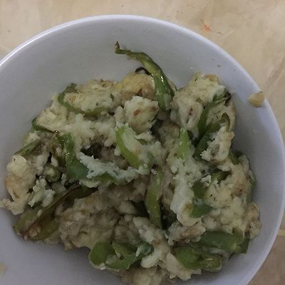 辣椒炒面糊