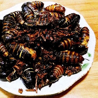 【重口味】油爆蚕蛹