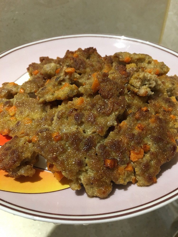 玉米面鸡蛋肉饼的做法