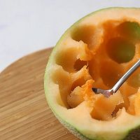 蜜瓜慕斯#在“家”打造ins风美食#的做法图解4