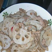 瘦肉炒藕片的做法图解6