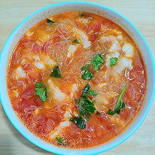 番茄龙利鱼粉丝汤