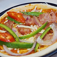 鮮蝦培根披薩的做法图解7