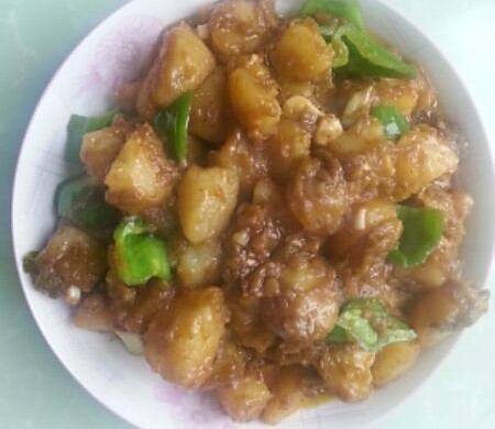 东北大茄子烩土豆