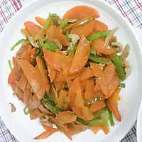 胡萝卜炒肉的做法图解5