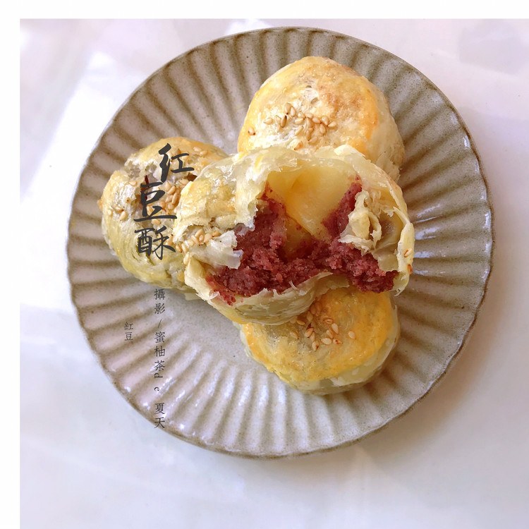 红豆酥的做法