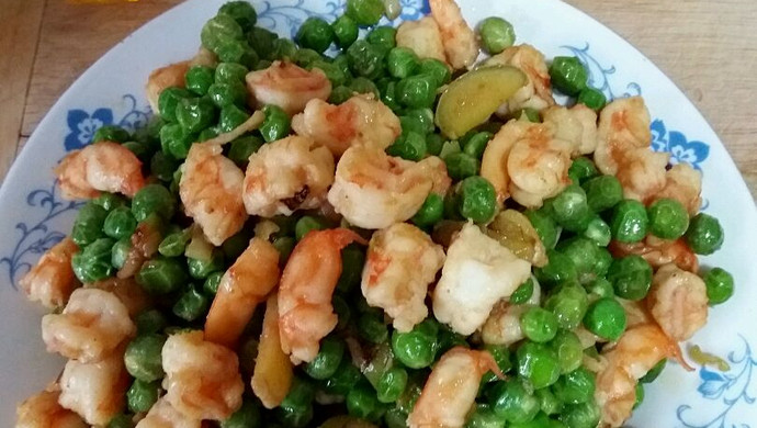 虾仁炒青豆