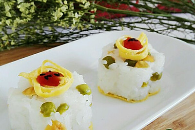 花型豌豆饭团